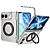 Σκληρή Πλάτη PC+TPU για iPhone Duo (OEM) σε Ημιδιάφανο — περιστρεφόμενο stand, προστασία μεντεσέ & ενσωματωμένο τζαμάκι οθόνης.