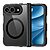Σκληρή Πλάτη PC+TPU για iPhone Duo (DUX DUCIS Aimo) σε Μαύρο — μαγνητικός δακτύλιος, προστασία μεντεσέ & ελαφριά προστασία από πτώσεις.