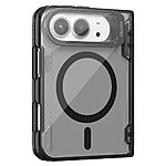 Σκληρή Πλάτη PC+TPU για iPhone Duo (NILLKIN Iceblade CamProp) σε Μαύρο — διάφανο κάλυμμα κάμερας που γίνεται stand & ενσωματωμένος μαγνήτης.