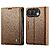 Flip Πορτοφόλι από Συνθετικό Δέρμα (PU) με TPU για iPhone Duo (CASEME) σε Καφέ — 3 θήκες καρτών, προστασία RFID & stand για hands-free προβολή.