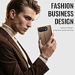 Θήκη iPhone Duo - CASEME 023 Series - Flip Πορτοφόλι από Συνθετικό Δέρμα (PU) με TPU - Καφέ - RFID/Stand — εικόνα 3
