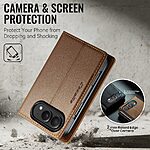 Θήκη iPhone Duo - CASEME 023 Series - Flip Πορτοφόλι από Συνθετικό Δέρμα (PU) με TPU - Καφέ - RFID/Stand — εικόνα 7