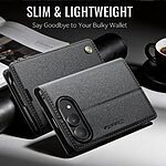 Θήκη iPhone Duo - CASEME 023 Series - Flip Πορτοφόλι από Συνθετικό Δέρμα (PU) με TPU - Μαύρο - RFID/Stand — εικόνα 6