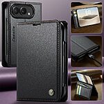 Θήκη iPhone Duo - CASEME 023 Series - Flip Πορτοφόλι από Συνθετικό Δέρμα (PU) με TPU - Μαύρο - RFID/Stand — εικόνα 8