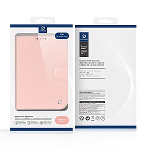 Θήκη iPhone Duo - DUX DUCIS Skin Pro Series - Flip Πορτοφόλι από Συνθετικό Δέρμα (PU) με TPU - Ροζ - Stand — εικόνα 2