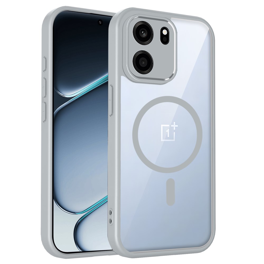 Θήκη OnePlus Nord CE6 5G - OEM - Σκληρή Πλάτη PC+TPU - Γκρι Σκληρή Πλάτη PC+TPU για OnePlus Nord CE6 5G (OEM) σε Γκρι — μαγνητικός δακτύλιος & ανασηκωμένα χείλη 1.5mm για προστασία κάμερας και οθόνης.