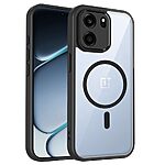 Σκληρή Πλάτη PC+TPU για OnePlus Nord CE6 5G (OEM) σε Μαύρο — ενσωματωμένος μαγνητικός δακτύλιος & ανασηκωμένα χείλη 1.5mm για κάμερα και οθόνη.