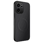 Σκληρή Πλάτη PC+TPU για OnePlus Nord CE6 5G (WANLONFENG) σε Μαύρο — υφή carbon, ενσωματωμένος μαγνήτης & προστασία από πτώσεις.