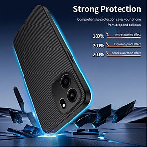 Θήκη OnePlus Nord CE6 5G - WANLONFENG TQ Series - Σκληρή Πλάτη PC+TPU - Μπλε — εικόνα 2