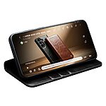 Θήκη Samsung Galaxy S26 FE 5G - QIALINO - Flip Πορτοφόλι από Αυθεντικό Δέρμα - Μαύρο - Stand — εικόνα 3