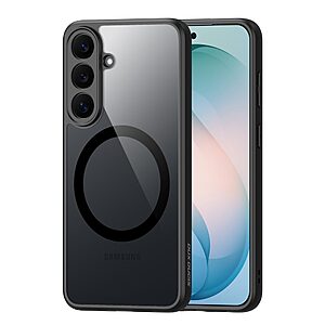 Σκληρή Πλάτη PC+TPU για Samsung Galaxy S26 FE 5G (DUX DUCIS) σε Μαύρο — μαγνητικός δακτύλιος & αντοχή σε πτώσεις 1,2m με πιστοποίηση SGS.