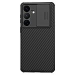 Σκληρή Πλάτη PC+TPU για Samsung Galaxy S26 FE 5G (NILLKIN) σε Μαύρο — συρόμενο κάλυμμα κάμερας & αντιολισθητικό κράτημα για καθημερινή προστασία.
