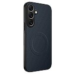 Σκληρή Πλάτη PC+TPU για Samsung Galaxy S26 FE 5G (WANLONFENG) σε Μπλε — υφή carbon, αντιολισθητικό κράτημα & ενσωματωμένος μαγνήτης.