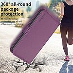 Θήκη Samsung Galaxy S26 FE 5G - BINFEN COLOR BF31 - Flip Πορτοφόλι από Συνθετικό Δέρμα (PU) με TPU - Μωβ Σκούρο - Stand — εικόνα 2