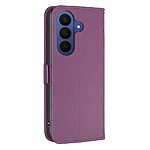 Θήκη Samsung Galaxy S26 FE 5G - BINFEN COLOR BF31 - Flip Πορτοφόλι από Συνθετικό Δέρμα (PU) με TPU - Μωβ Σκούρο - Stand — εικόνα 4