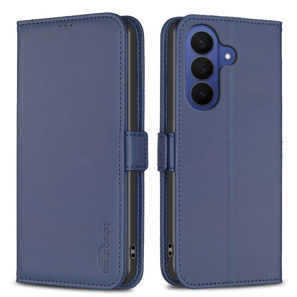 Θήκη Samsung Galaxy S26 FE 5G - BINFEN COLOR BF31 - Flip Πορτοφόλι από Συνθετικό Δέρμα (PU) με TPU - Μπλε - Stand Flip Πορτοφόλι από Συνθετικό Δέρμα (PU) με TPU για Samsung Galaxy S26 FE 5G (BINFEN COLOR) σε Μπλε — θήκες καρτών, stand & προστασία κάμερας.