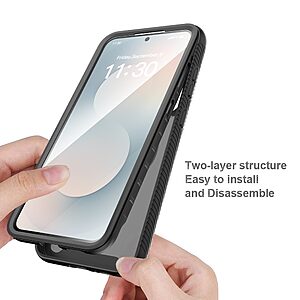 Θήκη Samsung Galaxy S26 FE 5G / S25 FE 5G - OEM - Σκληρή Πλάτη PC+TPU - Μαύρο — εικόνα 2