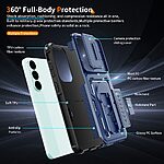 Θήκη Samsung Galaxy S26 FE 5G / S25 FE 5G - OEM - Σκληρή Πλάτη PC+TPU - Μπλε - Stand — εικόνα 3
