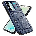 Θήκη Samsung Galaxy S26 FE 5G / S25 FE 5G - OEM - Σκληρή Πλάτη PC+TPU - Μπλε - Stand — εικόνα 4
