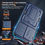 Θήκη Samsung Galaxy S26 FE 5G / S25 FE 5G - OEM - Σκληρή Πλάτη PC+TPU - Μπλε - Stand — εικόνα 8