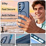 Θήκη Samsung Galaxy S26 FE 5G / S25 FE 5G - OEM - Σκληρή Πλάτη PC+TPU - Μπλε - Stand — εικόνα 4
