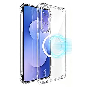 Πλάτη TPU για Samsung Galaxy S26 FE 5G (IMAK) σε Διάφανο — ενισχυμένες γωνίες airbag & ενσωματωμένος μαγνητικός δακτύλιος για προστασία από πτώσεις.