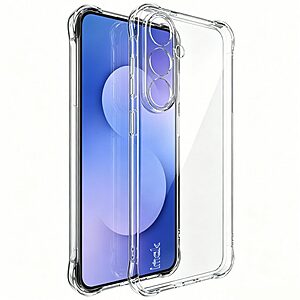 Πλάτη TPU για Samsung Galaxy S26 FE 5G (IMAK) σε Διάφανο — airbag γωνίες & ανασηκωμένα χείλη για προστασία από πτώσεις & γρατζουνιές.