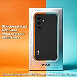 Θήκη Samsung Galaxy S26 FE 5G - IMAK - Πλάτη TPU - Μαύρο — εικόνα 3