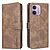 Flip Πορτοφόλι PU με TPU για Xiaomi Poco C85 4G / Redmi 17C 5G (BINFEN COLOR) σε Καφέ — RFID, 3 θήκες καρτών & stand 3 γωνιών.