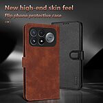 Θήκη Xiaomi Poco F9 Pro 5G - AZNS - Flip Πορτοφόλι από Συνθετικό Δέρμα (PU) με TPU - Καφέ - Stand — εικόνα 8
