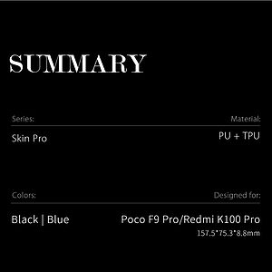 Θήκη Xiaomi Poco F9 Pro 5G - DUX DUCIS Skin Pro Series - Flip Πορτοφόλι από Συνθετικό Δέρμα (PU) με TPU - Μπλε - Stand — εικόνα 2