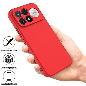 Θήκη Xiaomi Poco F9 Pro 5G - OEM - Πλάτη Σιλικόνης - Κόκκινο - Λουράκι — εικόνα 2