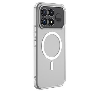 Σκληρή Πλάτη PC+TPU για Xiaomi Poco F9 Ultra 5G (LEREACH) σε Διάφανο — ενσωματωμένος μαγνήτης & ανασηκωμένα χείλη κάμερας 0.8mm.
