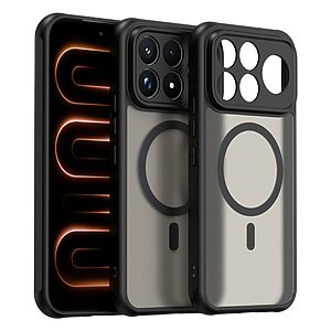 Σκληρή Πλάτη PC+TPU για Xiaomi Poco F9 Ultra 5G (OEM) σε Μαύρο — ματ soft-touch φινίρισμα, ενσωματωμένοι μαγνήτες & προστασία από πτώσεις.