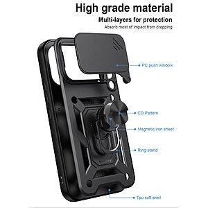 Θήκη Xiaomi Poco F9 Ultra 5G - OEM - Σκληρή Πλάτη PC+TPU - Μπλε - Stand — εικόνα 2