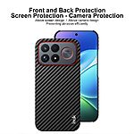 Θήκη Xiaomi Poco F9 Ultra 5G - IMAK Ruiyi Series - Πλάτη από Συνθετικό Δέρμα (PU) με PC - Μαύρο — εικόνα 6