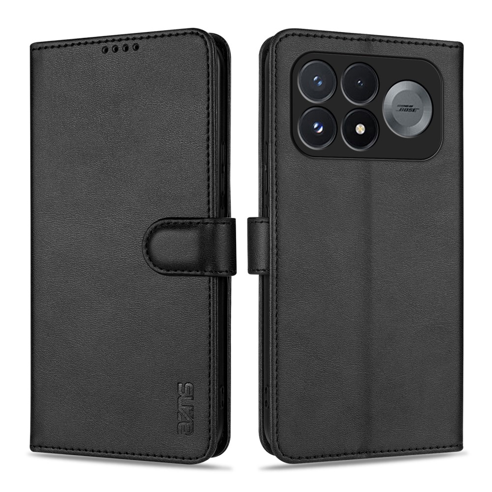 Θήκη Xiaomi Poco F9 Ultra 5G - AZNS - Flip Πορτοφόλι από Συνθετικό Δέρμα (PU) με TPU - Μαύρο - Stand Flip Πορτοφόλι από PU με TPU για Xiaomi Poco F9 Ultra 5G (AZNS) σε Μαύρο — θήκες καρτών, stand & προστασία κάμερας.
