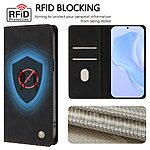 Θήκη Xiaomi Poco F9 Ultra 5G - OEM - Flip Πορτοφόλι από Συνθετικό Δέρμα (PU) με TPU - Μαύρο - RFID/Stand — εικόνα 4