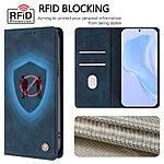 Θήκη Xiaomi Poco F9 Ultra 5G - OEM - Flip Πορτοφόλι από Συνθετικό Δέρμα (PU) με TPU - Σκούρο Μπλε - RFID/Stand — εικόνα 4