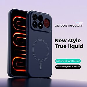 Θήκη Xiaomi Poco F9 Ultra 5G - ABEEL - Πλάτη Σιλικόνης - Μπλε σκούρο — εικόνα 2