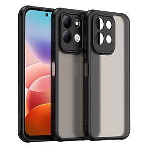 Σκληρή Πλάτη PC+TPU για Xiaomi Redmi 17 4G / 5G (OEM) σε Ημιδιάφανο — ματ φινίρισμα κατά των δακτυλικών αποτυπωμάτων & ενισχυμένες γωνίες.