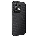 Σκληρή Πλάτη PC+TPU για Xiaomi Redmi 17 4G / 5G (WANLONFENG) σε Μαύρο — υφή carbon fiber, ενσωματωμένος μαγνήτης & αντιολισθητικό κράτημα.