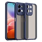 Σκληρή Πλάτη PC+TPU για Xiaomi Redmi 17 4G / 5G (OEM) σε Μπλε — ματ ημιδιάφανο φινίρισμα & αερόσακοι στις γωνίες για προστασία από πτώσεις.