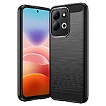 Πλάτη TPU για Xiaomi Redmi 17 4G / 5G (OEM) σε Μαύρο — υφή carbon fiber & brushed φινίρισμα που αποτρέπει τα δακτυλικά αποτυπώματα.