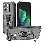 Σκληρή Πλάτη PC+TPU για Xiaomi Redmi 17 5G / 4G (OEM) σε Μαύρο — περιστρεφόμενο stand 360° & αερόσακοι γωνιών για προστασία από πτώσεις.