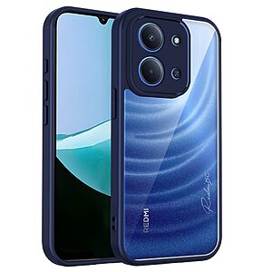 Σκληρή Πλάτη PC+TPU για Xiaomi Redmi 17 5G / 4G (OEM) σε Μπλε — ματ soft-touch φινίρισμα & ανασηκωμένα χείλη 1.5mm για προστασία από πτώσεις.