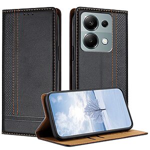 Flip Πορτοφόλι PU με TPU για Xiaomi Redmi 17 5G / 4G (OEM) σε Μαύρο — stand, θήκη κάρτας & μαγνητικό κούμπωμα για προστασία.