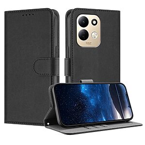 Flip Πορτοφόλι από Συνθετικό Δέρμα (PU) με TPU για Xiaomi Redmi 17 5G / 4G (OEM) σε Μαύρο — θήκες καρτών, stand & μαγνητικό κούμπωμα.