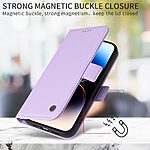 Θήκη Xiaomi Redmi 17 5G / 4G - YIKATU YK-003 - Flip Πορτοφόλι από Συνθετικό Δέρμα (PU) με TPU - Μωβ ανοιχτό - Stand — εικόνα 5