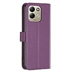 Θήκη Xiaomi Redmi 17 5G / 4G - BINFEN COLOR BF17 - Flip Πορτοφόλι από Συνθετικό Δέρμα (PU) με TPU - Μωβ σκούρο - Stand — εικόνα 3